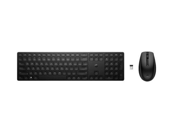 22C1_HP_650_Wireless_Mouse_and_Keyboard_JetBlack_Packaging_TopDown_WhiteBg_M1608546 DESKTOP HP ELITEDESK 800 G4 TOUR I5-8500 / RAM 8GB DDR4 / SSD 256 / GRV DVD / ECRAN 20" ( RENOVER )