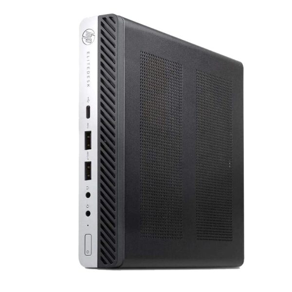 MINI UNITEE HP 800 G3 I3-7100 T RAM 8GB DDR4 SSD 128 NVME AVEC CHARGEUR ( RENOVER )